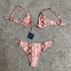 Snakeskin Underwire Bikini